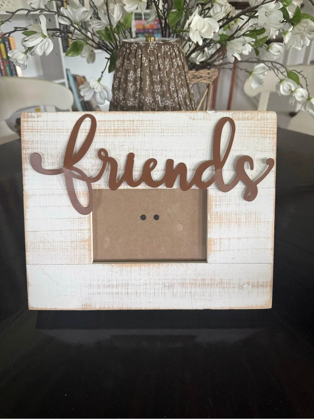 Friends Rustic White and Brown Wood Photo Frame - Unbranded 9/12 x12   5x4  phot